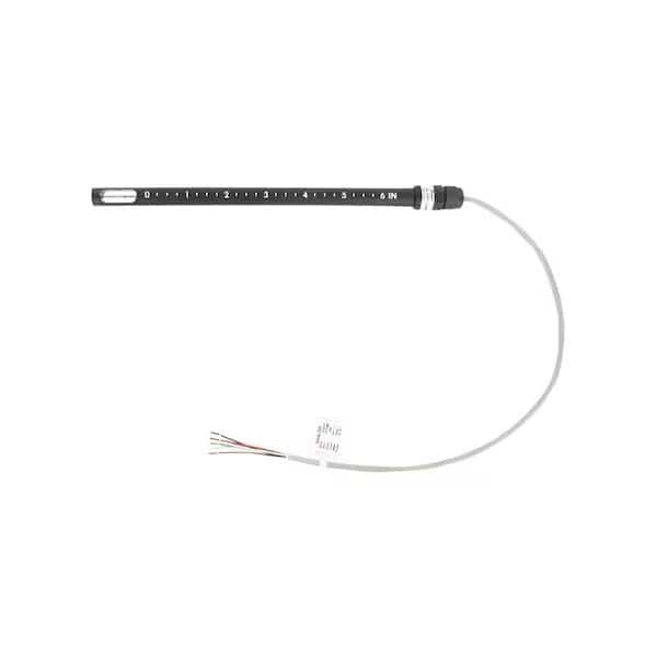 Air velocity transmitter, 5% accuracy, 20 m/s, 12" probe, 20" pre-wired cable, analog output