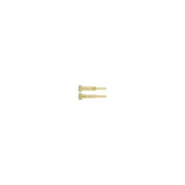 Industrial thermometer thermowells, 304SS, 2-1/2" insertion length.