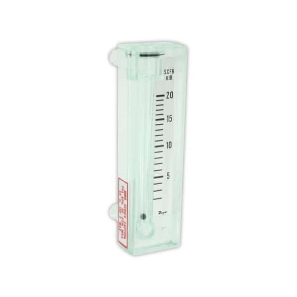 Flowmeter, range 5-50 cc/min water.