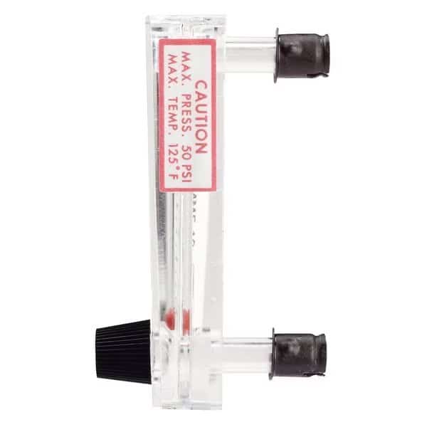 Flowmeter, range 50-500 cc/min water.