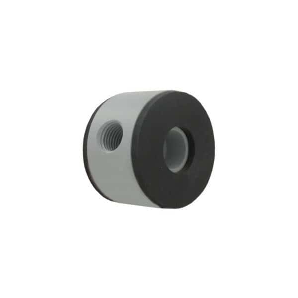 PVC orifice plate flowmeter, 2in line size, 1.000in bore, 0.48 Beta, water capacity: 100in d.p.