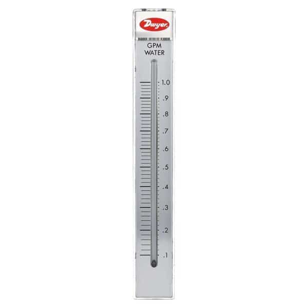 Flowmeter, range 2-20 GPH water.