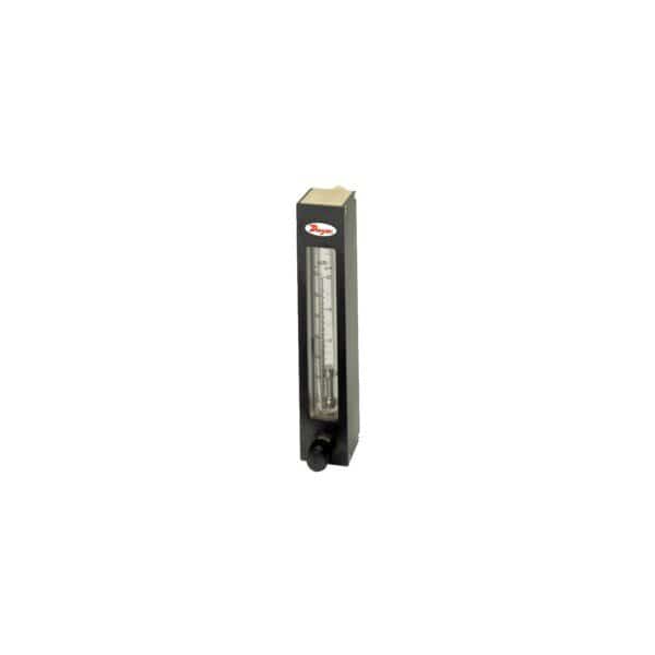Rotatable scale flowmeter, max. flow rate 15 SCFM (425 SLPM) air, 3 GPM (11.5 LPM) water.