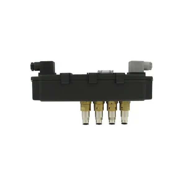 Solenoid valve enclosure with timer, 24 VDC, 5 valves.