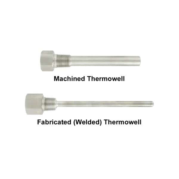 Thermowell, 6" length, 1/2" NPT internal connection, 3/4" NPT external connection, 304SS.