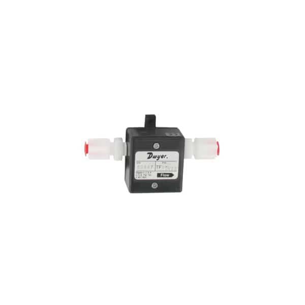 Gas turbine flow meter, range 42 to 210 SCFH (20 to 100 LPM), 1/2" OD connection.