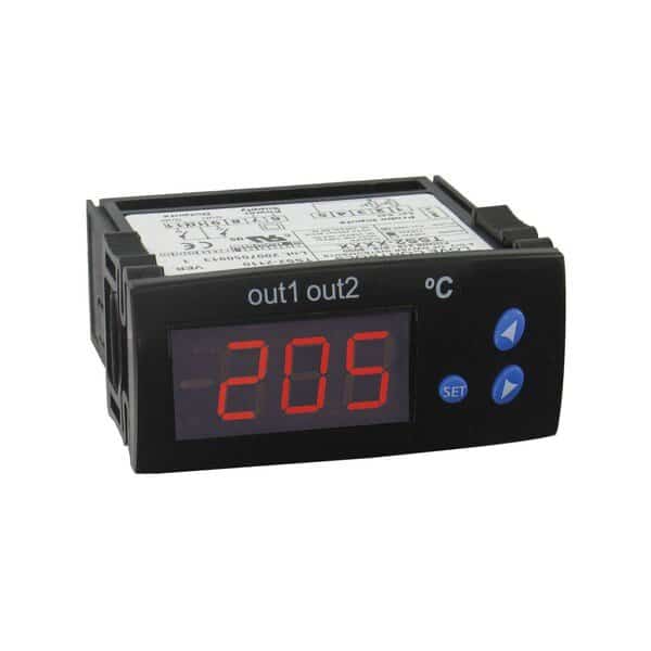 Dual stage temperature switch, Degrees C, 12 VAC/DC.