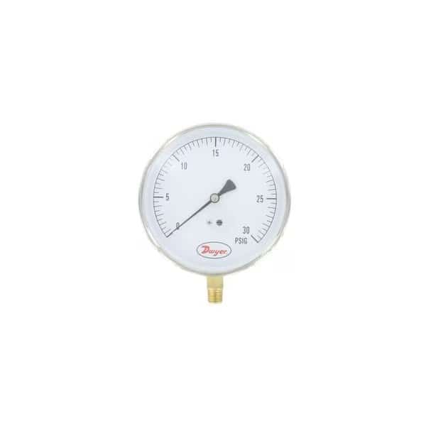 4.5" Contractor gage, 0 to 60 psi, 1/4" NPT bottom connection