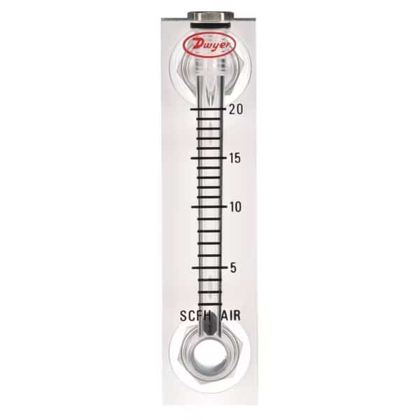 Flowmeter, range 2-10 GPH water.