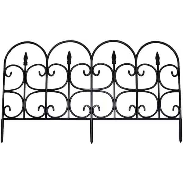 Victorian Fencing, 26 Feet, 12 Medium 16in X 26.5in Pieces, Wrought Iron Look