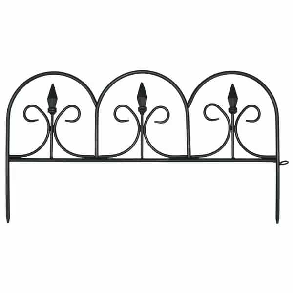 Victorian Fencing, 20 Feet, 12 Small 11in X 20in Pieces, Wrought Iron Look