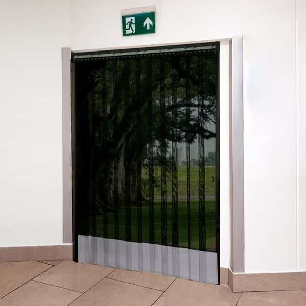 AirFlex Black Mesh Strip Door Kit 4' X 8', 8" x .080