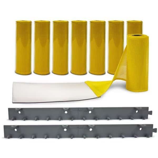 AirFlex Yellow Mesh Strip Door Kit 10' X 8', 8" x .080