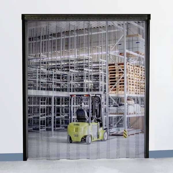 Clear-Flex II Smooth Strip Door Kit 3.3' x 7', 6" x 060