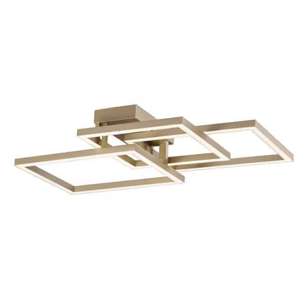 Traverse LED 12-Light 23.5" Wide Champagne Flush Mount Light