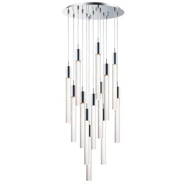 Big Fizz 13-Light 20" Wide Polished Chrome Pendant Light