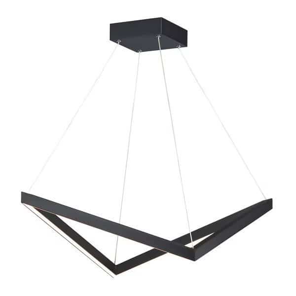 Stealth 1-Light 21.25" Wide Black Pendant Light