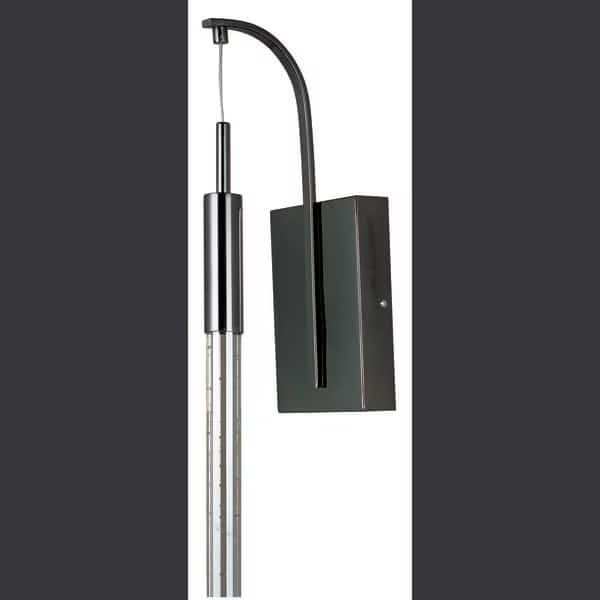 Scepter 1-Light 4.5" Wide Black Chrome Wall Sconce