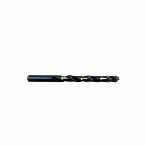 19/64 HIGH SPEED STEEL BLACK & GOLD DRILL 135 SPLIT POINT USA, 6PK