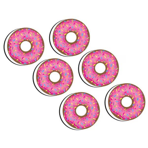 Magnetic Whiteboard Erasers, DonutFetti, PK6