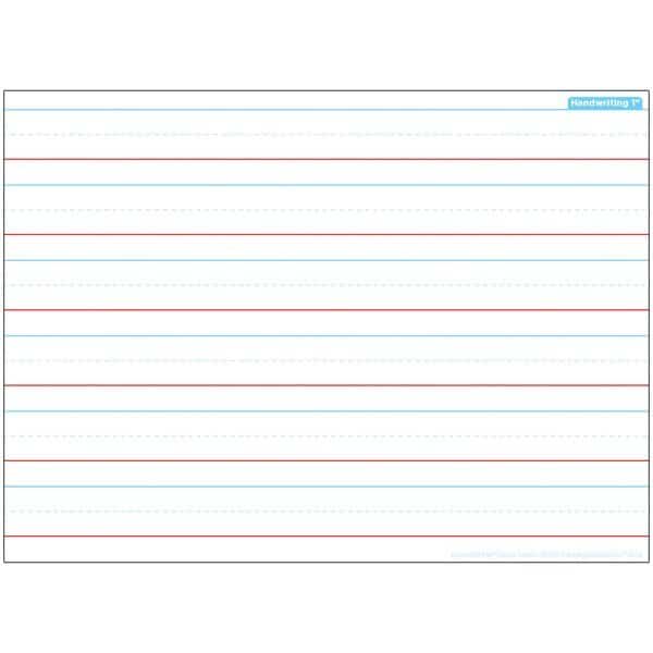 Smart Poly Single Sided PosterMat Pals, Handwriting 1in, 13in x 9.5in