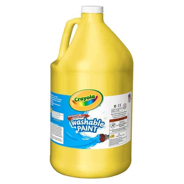 Washable Paint, Yellow, Gallon, Crayola, Mfr#: BIN542128034