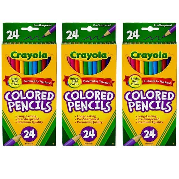 Colored Pencils, PK72, Material: wood, wax, pigment