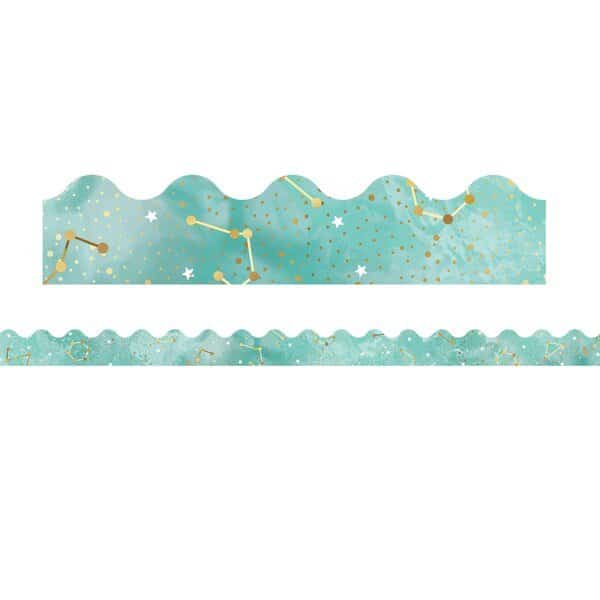 Galaxy Constellations Scalloped Borders, 39 Feet/Pack, PK6