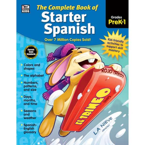 The Complete Book of Starter Spanish Workbook, Grade PreK-1, Paperback
