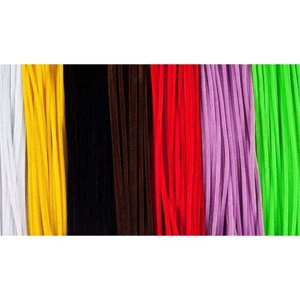 Assorted 6in Chenille Stems, 3000PK