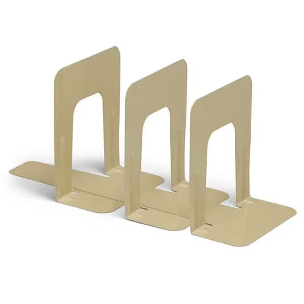 Bookends, 9" Height, Tan, 2 Per Set, PK3, Charles Leonard, Mfr#: 87945