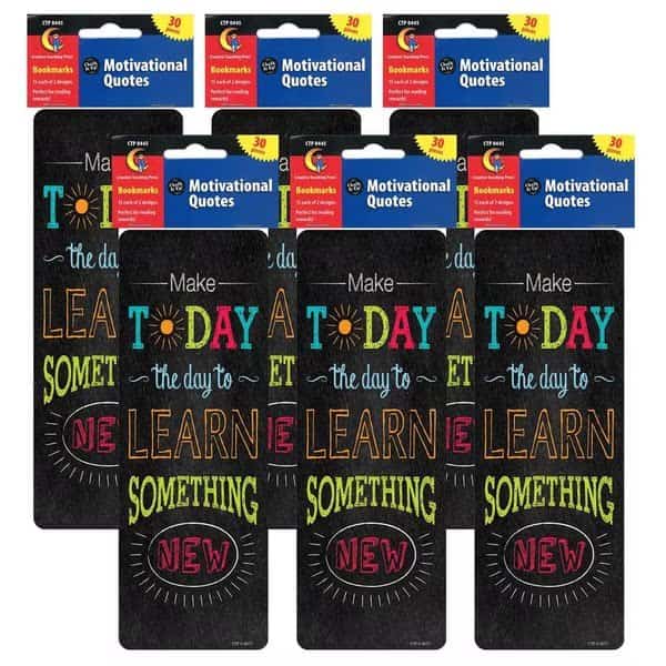 Chalk It Up Motivational Quotes Bookmarks, PK180