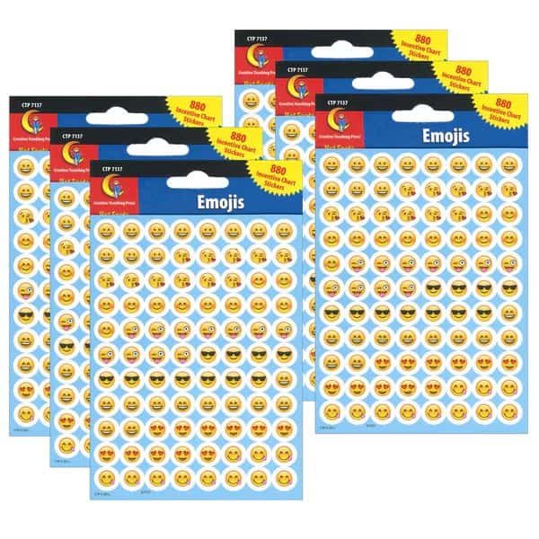 Emojis Hot Spot Stickers, 0.5in, PK5280
