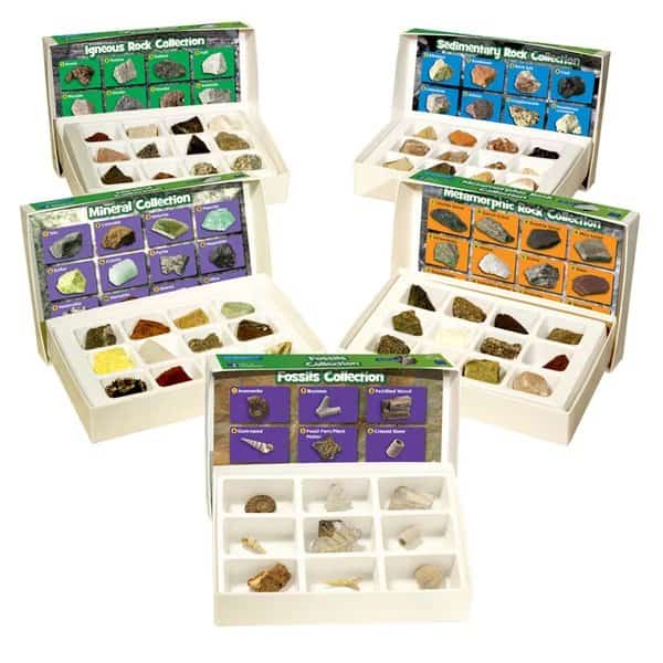 GeoSafari® Complete Rock, Mineral, & Fossil Collections, 57 pcs, Educational Insights, Mfr#: 5210