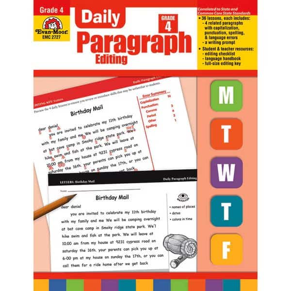 Daily Paragraph Editing Book, Teachers Edition, Grade 4
