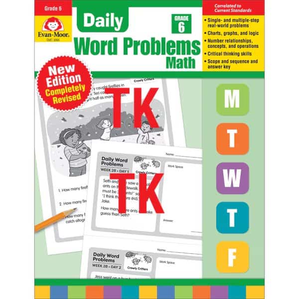 Daily Word Problems Math, Teachers Edition, Grade 6