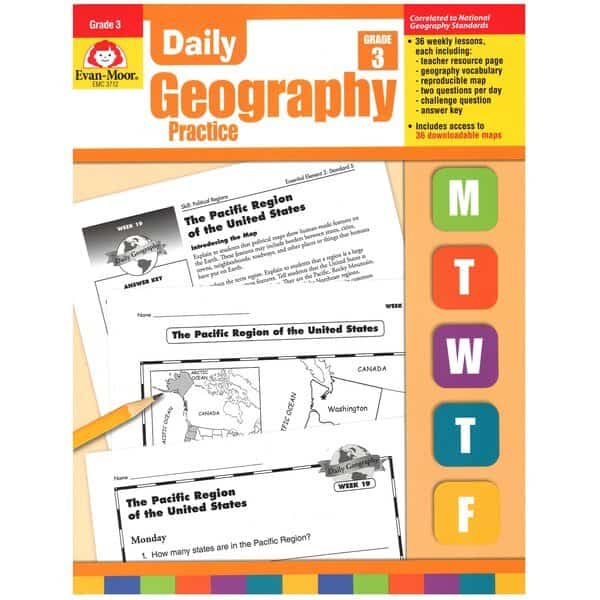 Daily Geography Practice Book, Teachers Edition, Grade 3