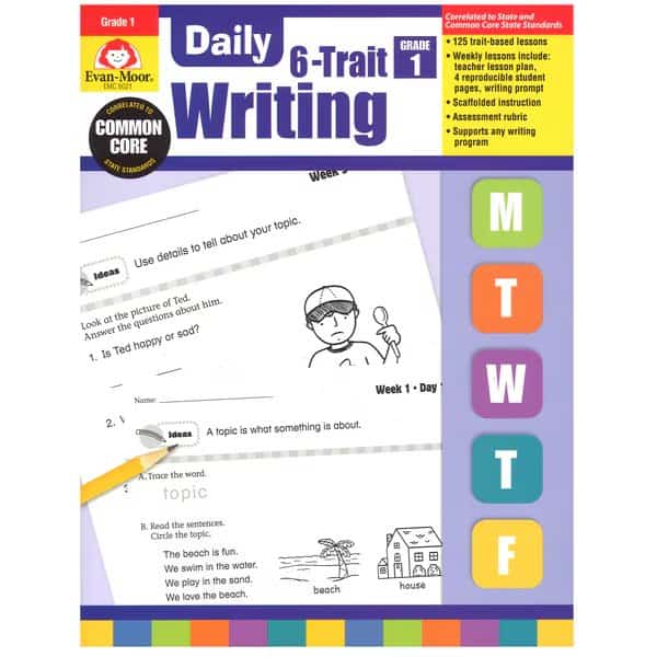 Daily 6-Trait Writing Book, Teachers Edition, Grade 1