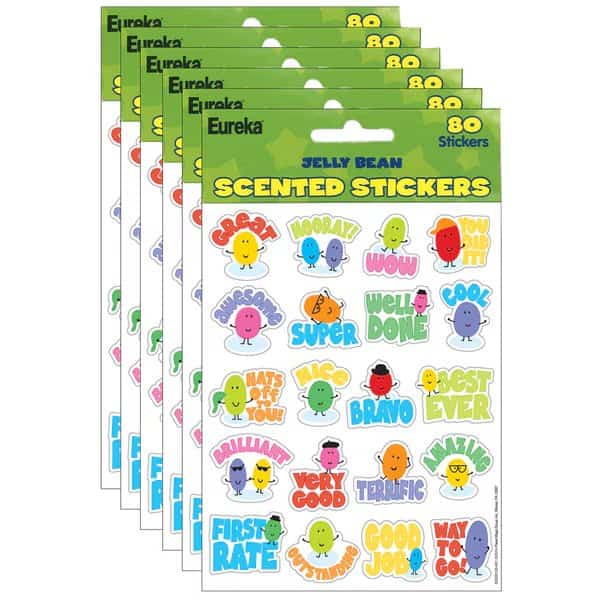 Jelly Beans Scented Stickers, PK480
