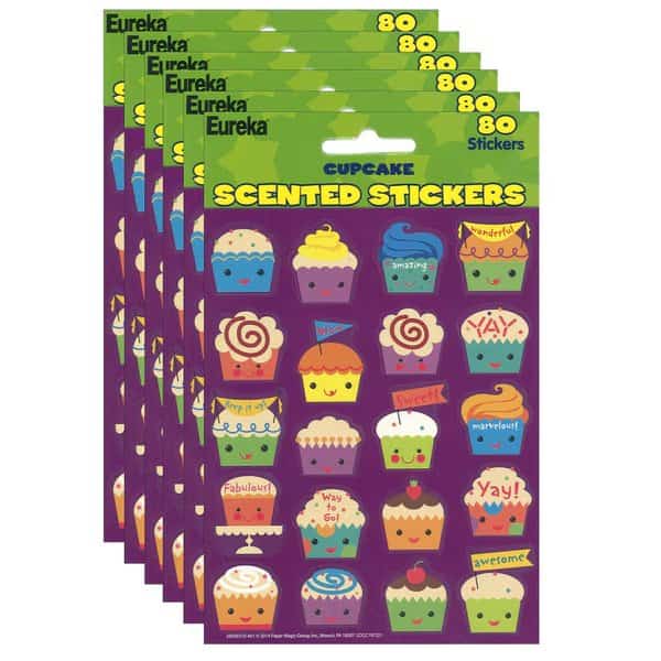 Cupcake Scented Stickers, PK480