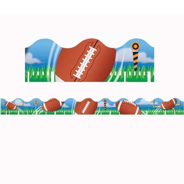 Football Deco Trim, 37 Feet/Pack, PK6