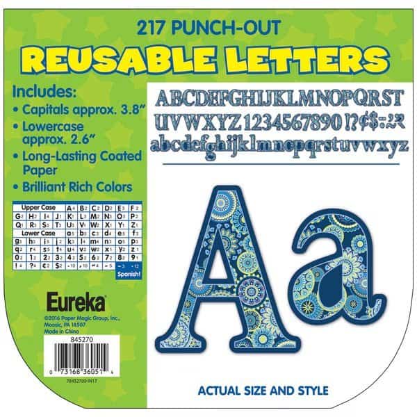 Blue Harmony Circle Letters Deco Letters, PK651