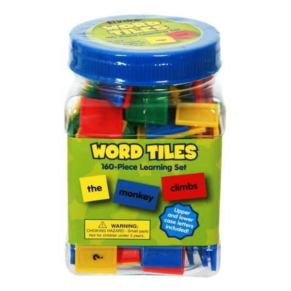 Tub of Word Tiles Manipulative