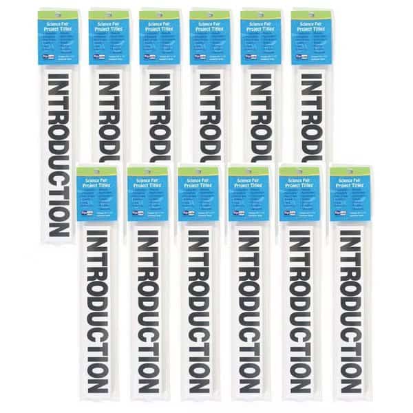 Science Fair Project Titles, Black, 13 Pieces, PK12