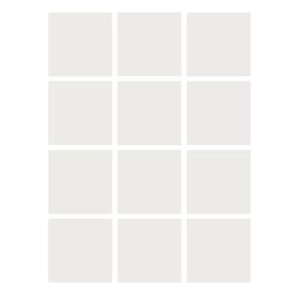 Dry Erase Stickables with Dry Erase Marker, White, 4in x 4in, 52PK