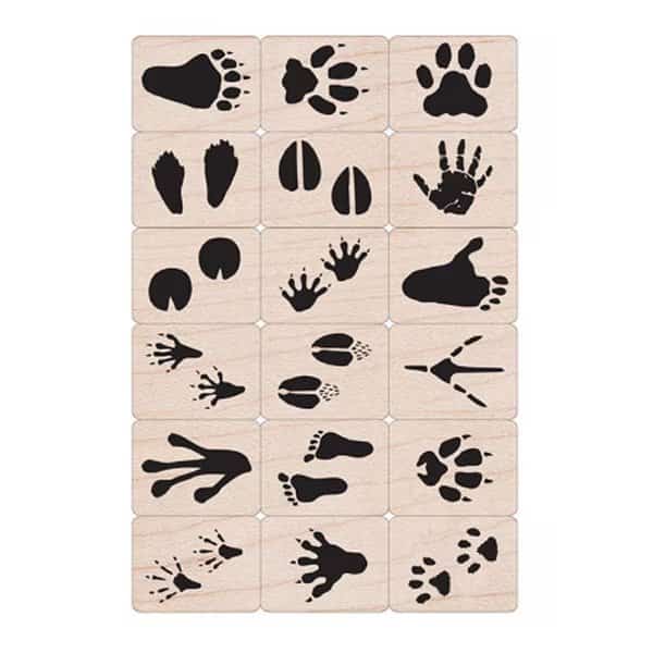 Ink n Stamp Animal Prints Stamps, 18 Pieces