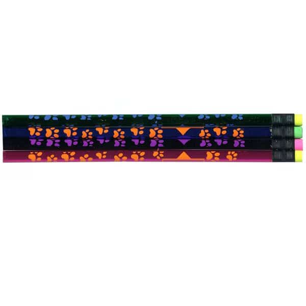 Thermo Paw Prints Pencils, Assorted Colors, PK144