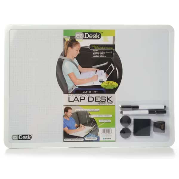 EzDesk Multi-Function Lap Desk w/Graph Ruling, Adjustable Tablet Dock