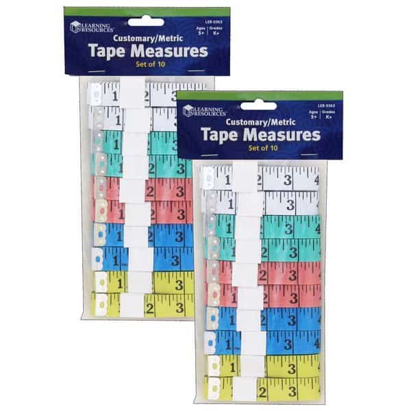 English/Metric Tape Measures, PK20