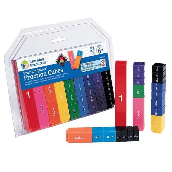 Fraction Tower Cubes - Fraction Set